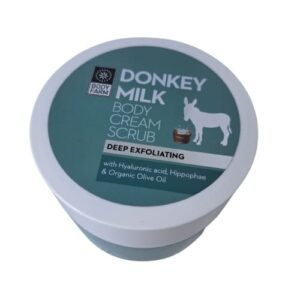 Kūno kremas šveitiklis donkey milk